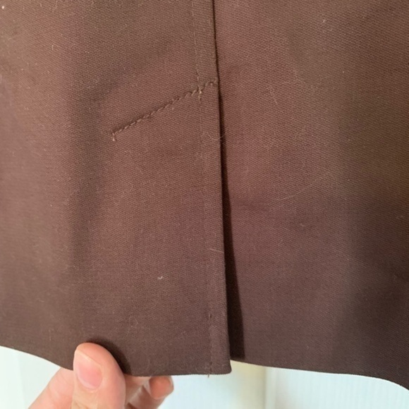 Brown 3/4 Sleeve Blazer by Apostrophe Size 4 - Picture 6 of 8